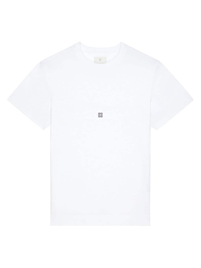 Shop Givenchy Men's Plage Slim Fit T-shirt In Cotton In White