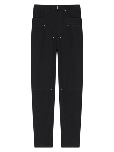 Shop Givenchy Men's Carpenter Pants In Denim In Black