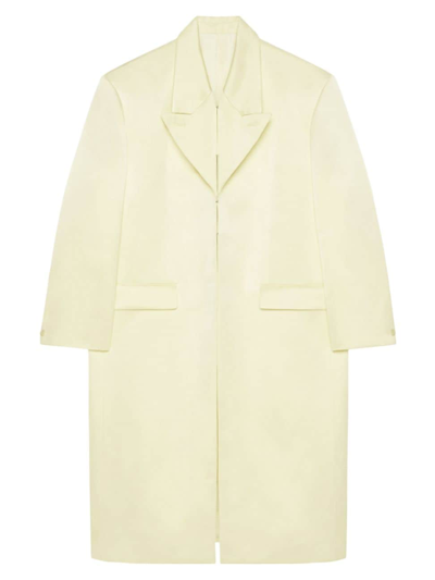 Shop Givenchy Women's Coat In Silk Satin Duchesse In Butter