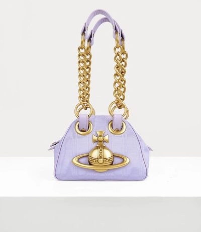 Shop Vivienne Westwood Archive Orb Chain Handbag In Lilac