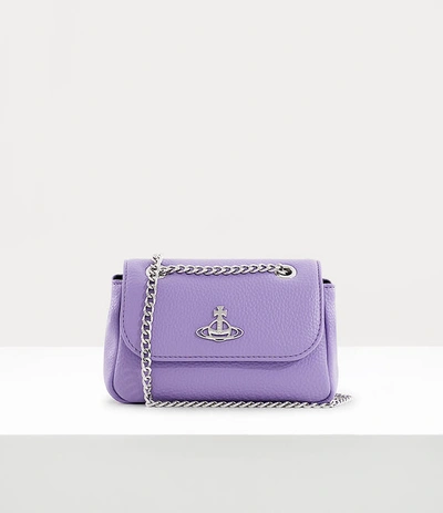 Shop Vivienne Westwood Small Purse With Chain In Purple