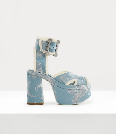 Shop Vivienne Westwood Olde London Sandal In Blue-coral