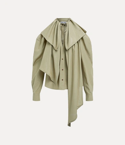 Shop Andreas Kronthaler Wow Blouse In Olive