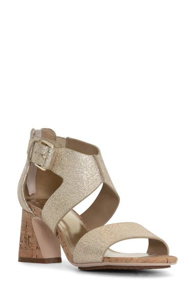 Donald Pliner Esma Leather Sandal In Platino