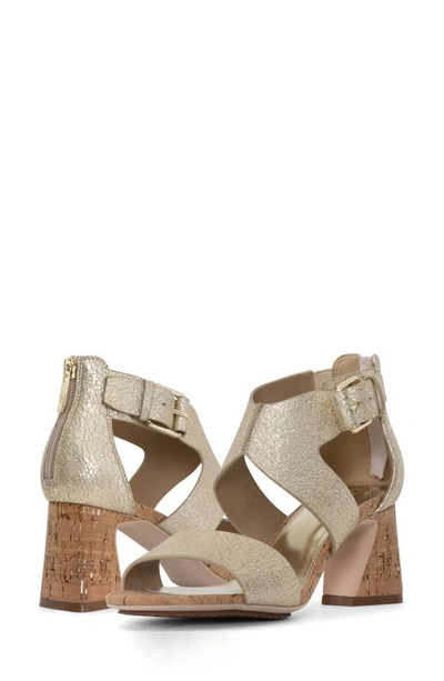 Donald Pliner Esma Leather Sandal In Platino