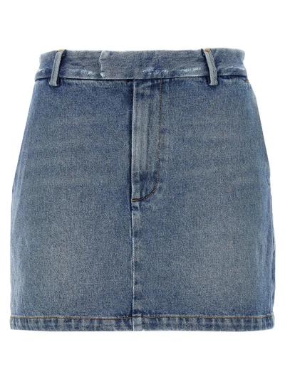 Shop Armarium 'lula' Mini Skirt In Blue