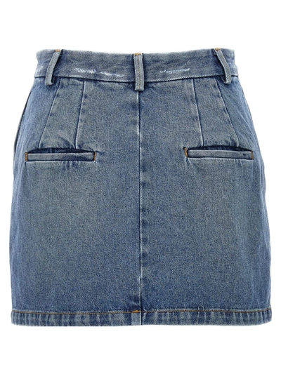 Shop Armarium 'lula' Mini Skirt In Blue