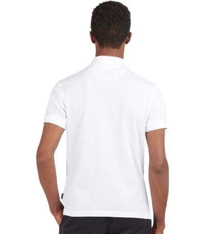 Shop Barbour Blaine Oversized Tartan White Polo Shirt