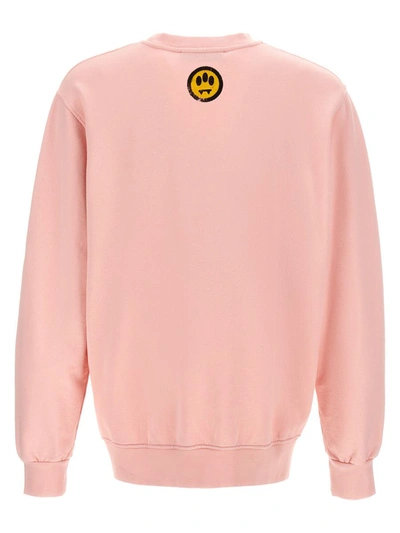 Shop Barrow Logo Print Sweatshirt In Pink
