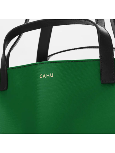 Shop Cahu Large Permanente Collection Le Pratique Tote Bag In Green