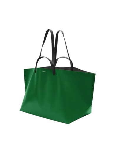 Shop Cahu Large Permanente Collection Le Pratique Tote Bag In Green