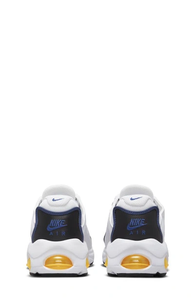 Shop Nike Kids' Air Max Tw Sneaker In White/ Gold/ Black/ Deep Blue