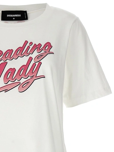 Shop Dsquared2 'leading Lady' T-shirt In White
