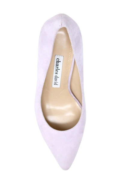 Charles David Vibe Pointed Toe Pump In Lilac