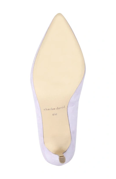 Charles David Vibe Pointed Toe Pump In Lilac