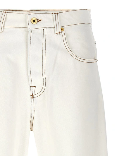 Shop Jacquemus 'le De-nîmes Large' Jeans In White