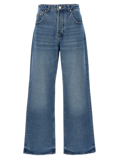 Shop Jacquemus 'le De-nîmes Large' Jeans In Blue