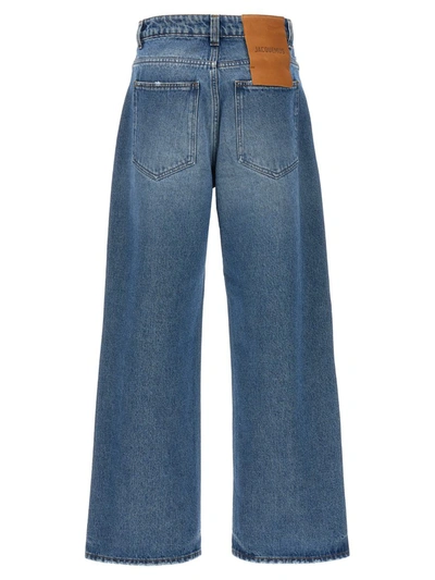 Shop Jacquemus 'le De-nîmes Large' Jeans In Blue