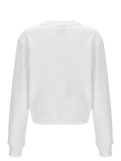 Shop Moschino '40 Years Of Love' Sweatshirt In White