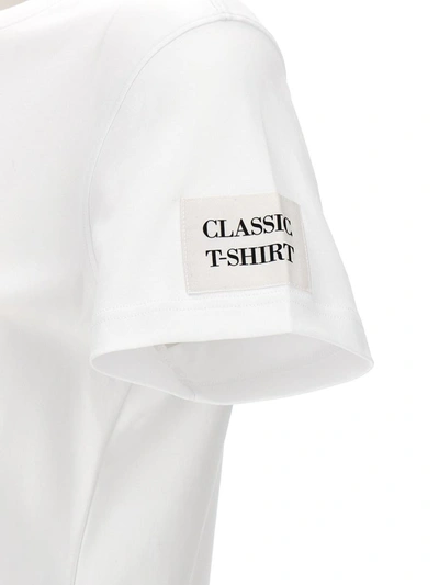 Shop Moschino 'basic' T-shirt In White