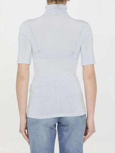 Shop Off-white Off Stamp Top In Blue
