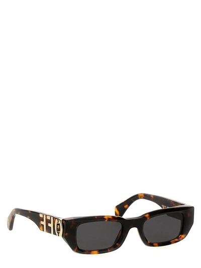 Shop Off-white 'fillmore' Sunglasses In Brown