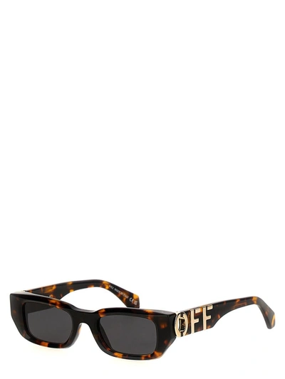 Shop Off-white 'fillmore' Sunglasses In Brown
