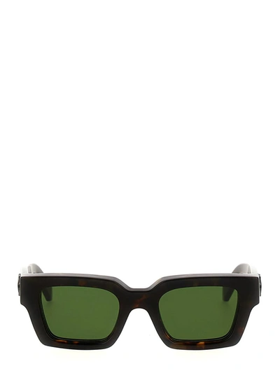 Shop Off-white 'virgil' Sunglasses In Brown