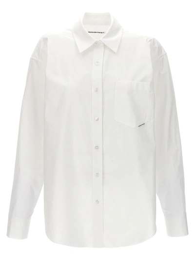 Shop Alexander Wang T T By Alexander Wang 'boyfriend' Shirt In White