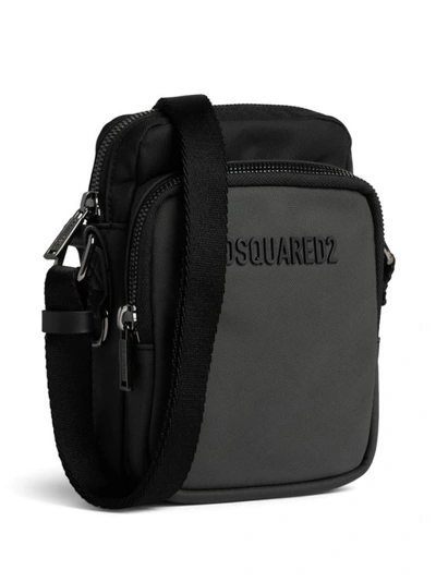 Shop Dsquared2 Urban Logo-lettering Crossbody Bag In Black