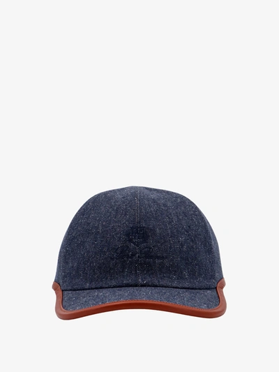 Shop Loro Piana Hat In Blue