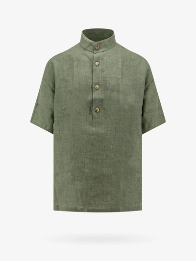 Shop Loro Piana Shirt In Green