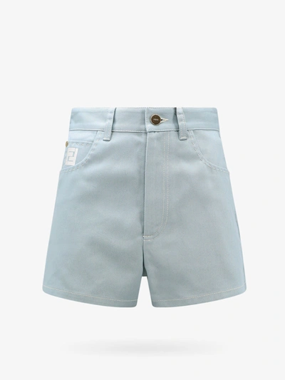 Shop Fendi Shorts In Blue