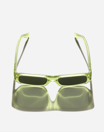 Shop Dolce & Gabbana Occhiale Sole-202401 In Transparent Lime