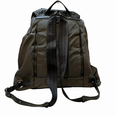 Shop Bottega Veneta Intrecciato Black Synthetic Backpack Bag ()