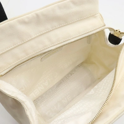 Pre-owned Chanel - White Canvas Tote Bag ()