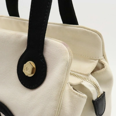 Pre-owned Chanel - White Canvas Tote Bag ()