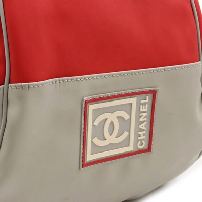Pre-owned Chanel Red Rubber Backpack Bag ()