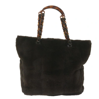 Pre-owned Chanel Vintage Tote Bag Brown Fur Tote Bag ()