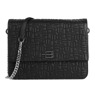 Shop Baldinini Trend Black Leather Di Calfskin Crossbody Bag
