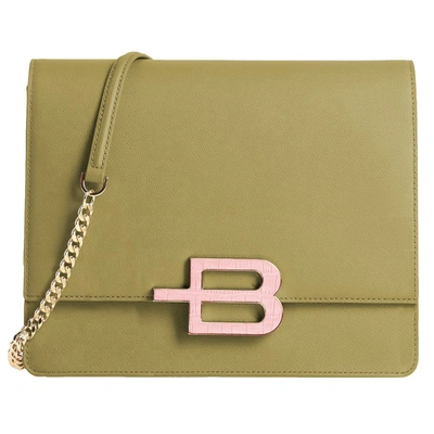 Shop Baldinini Trend Green Leather Di Calfskin Crossbody Bag