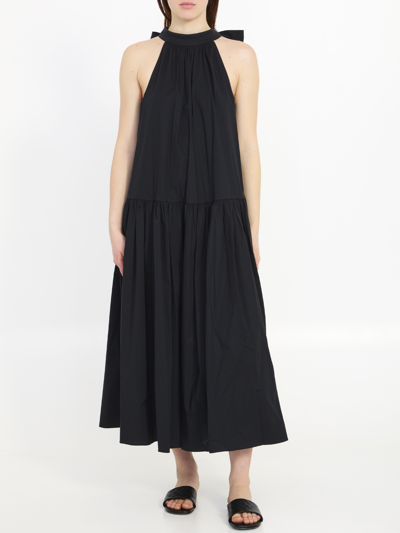 Shop Staud Midi Marlowe Dress In Black