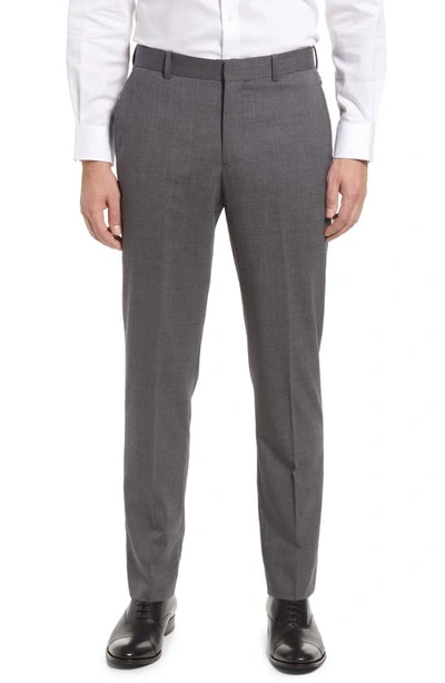 Shop Nordstrom Tech-smart Wool Blend Pants In Grey Charcoal