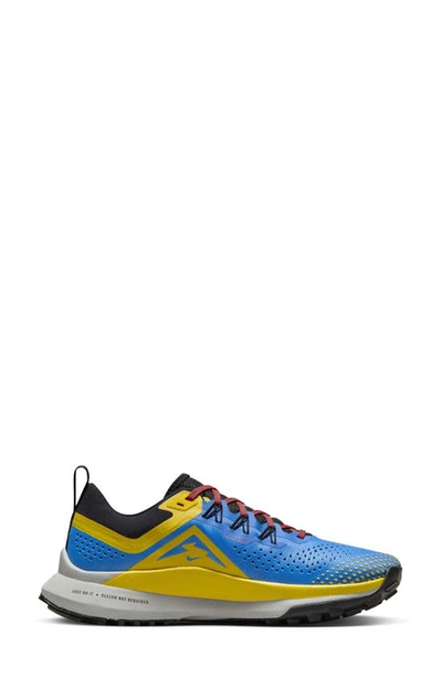 Shop Nike React Pegasus Trail 4 Running Shoe In Photo Blue/ Red/ Black/ Silver