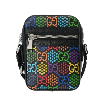 Shop Gucci Gg Marmont Multicolour Canvas Shoulder Bag ()