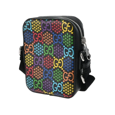 Shop Gucci Gg Marmont Multicolour Canvas Shoulder Bag ()