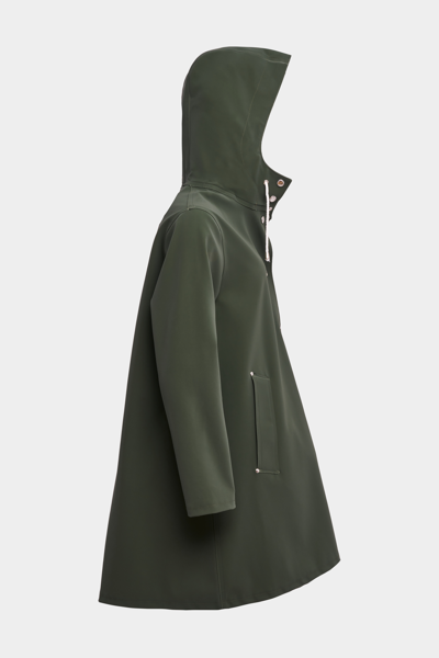 Stutterheim Mosebacke Matte Raincoat In Green