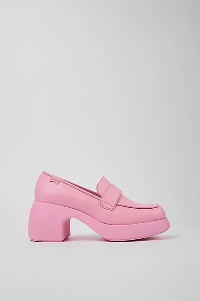 Shop Camper Thelma Moc Toe Loafer Shoe In Rose, Women's At Urban Outfitters