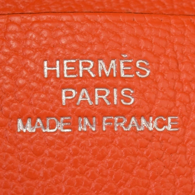 Shop Hermes Hermès Agenda Cover Pink Leather Wallet  ()