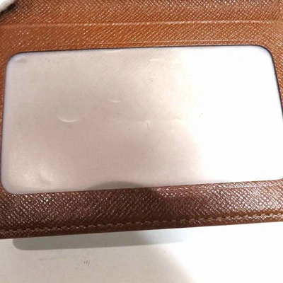Pre-owned Louis Vuitton Multicartes Brown Canvas Wallet  ()